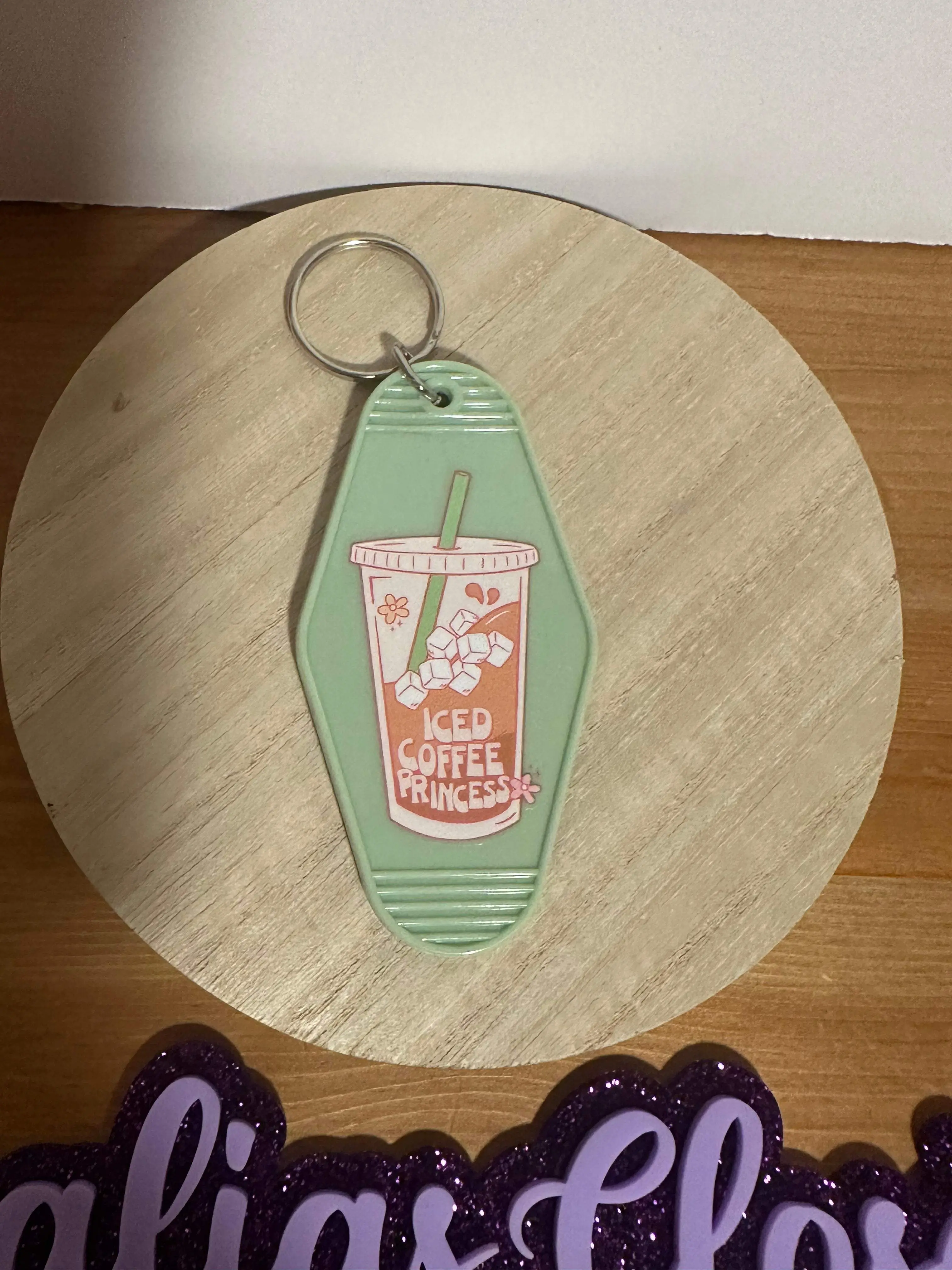 Iced Coffee Princess Motel Keychain Iced Coffee Princess Motel Keychain