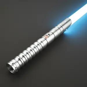 BJSABER Heavy Dueling Rechargeable Cyberpunk LED Light Saber Sword Smooth Swing Lightsaber Toy Battle Ready, Realistic Metal Handle, Christmas Gift, Kids Toy