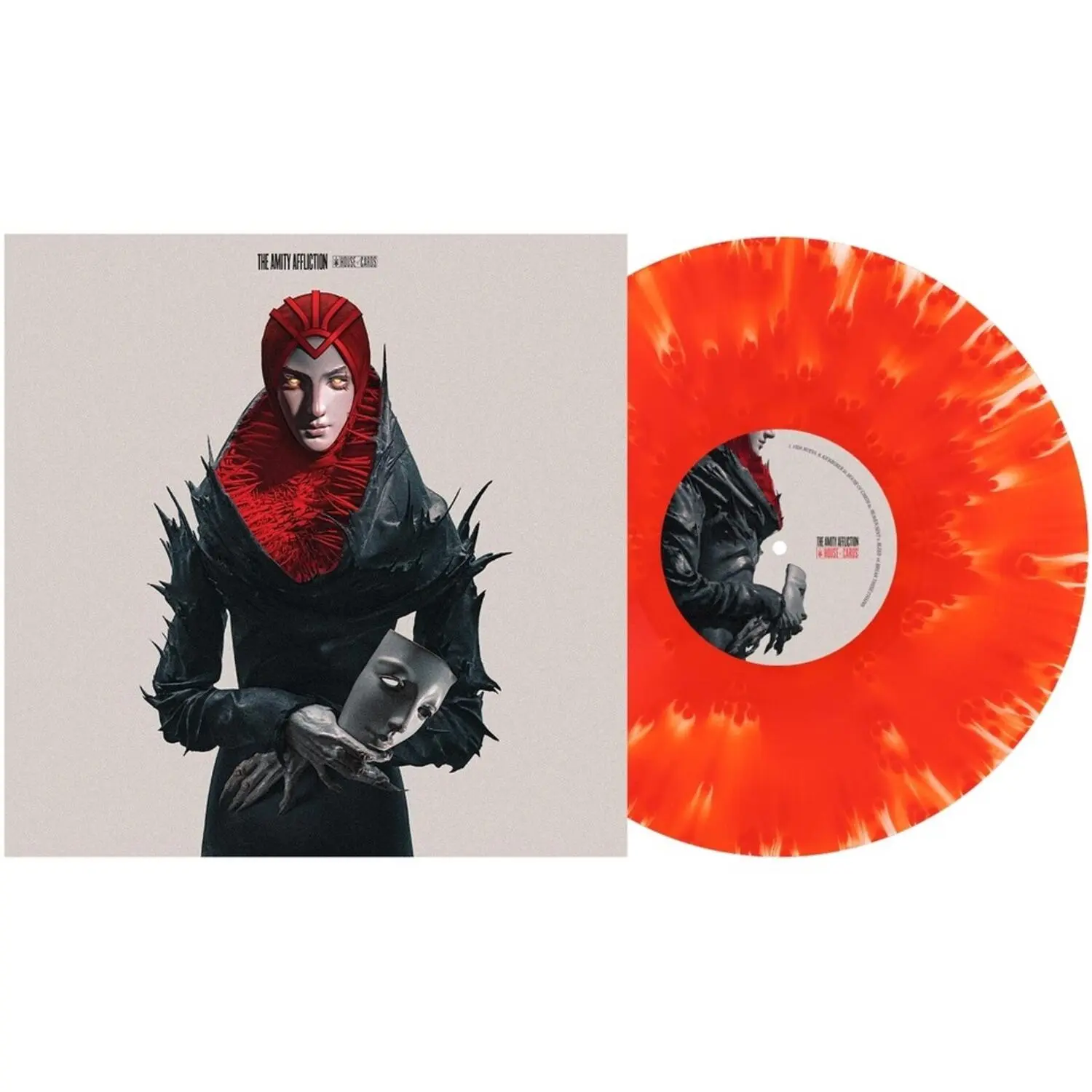 The Amity Affliction - House Of Cards  [VINYL RECORD - LP] Colored Vinyl, Red, White