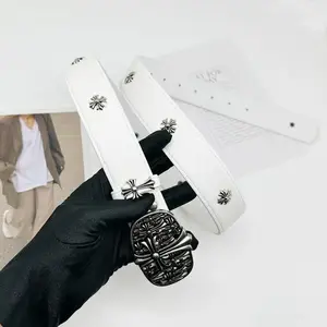New Fashion Casual Cross Belt for Men and Women, Colorful Hollow Evergreen Vine Women's Belt with Holes, Vintage Style