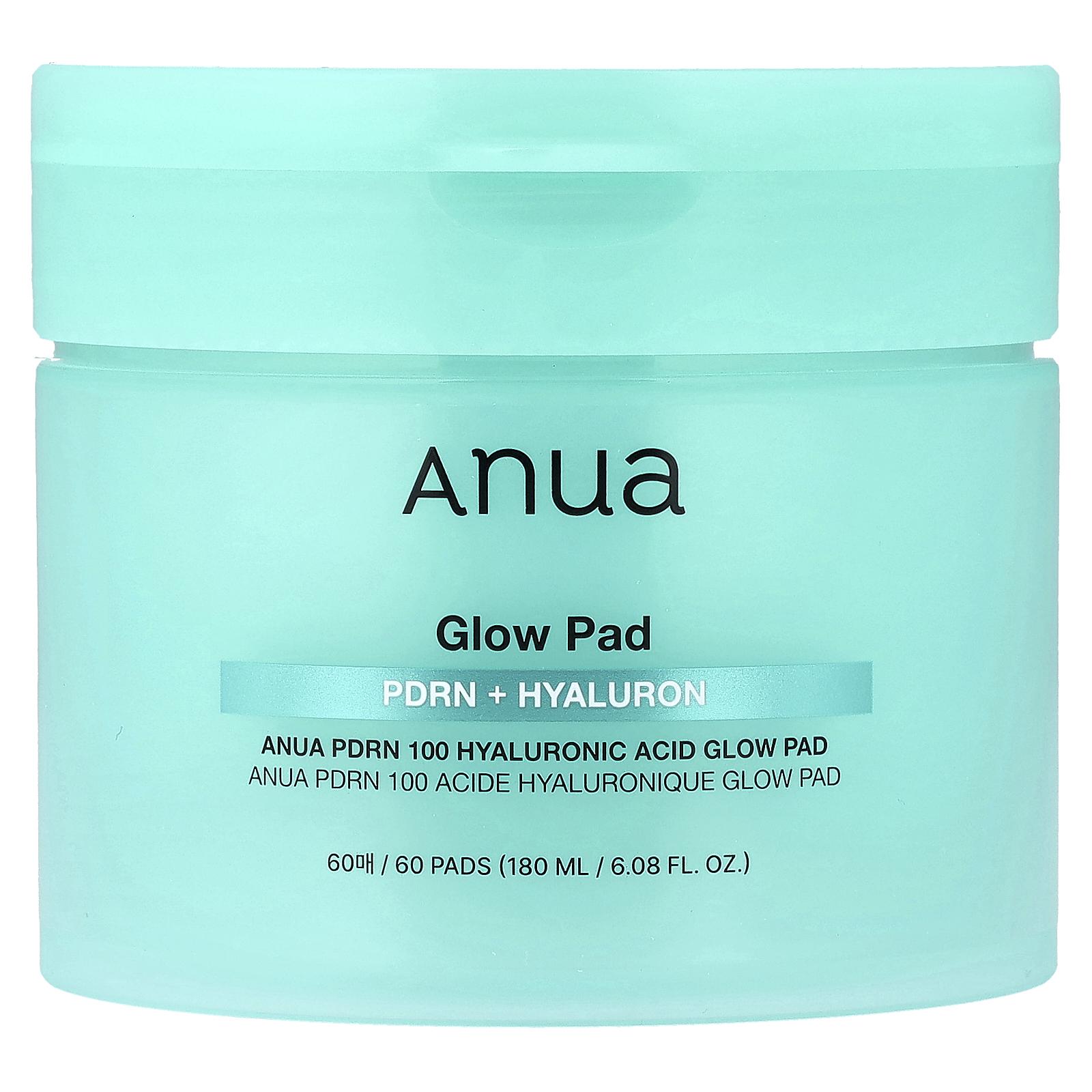 Anua PDRN 100 Hyaluronic Acid Glow Pad, 60 Pads