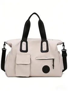 Minimalist Large Capacity Travel Bag, Commute Tote Bag, Crossbody Fitness Bag, Unisex Student Backpack, Versatile and Stylish Design