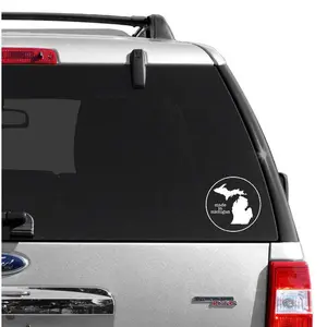 Made In Michigan Circle Die-Cut Decal