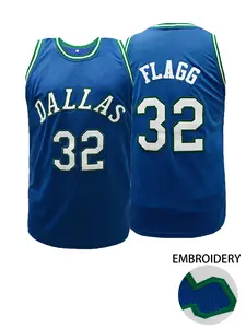 Men's Letter & Number Embroidery Tank Top,Dallas #32 Vintage Basketball Jersey, Loose Casual Sleeveless Top for Daily Wear, Men's Top for All Seasons