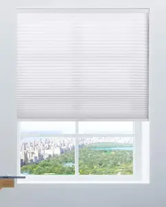 Bravada Select Cordless Honeycomb 9/16-Inch Cellular Shade, Light Filtering White