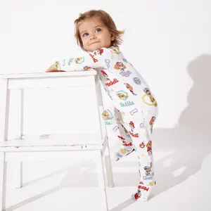 PAW Patrol: Playful Pups Bamboo Convertible Footie Baby Clothing Sleepwear