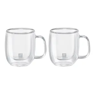 ZWILLING Sorrento Plus 2-pc Double-Wall Glass Espresso Mug Set