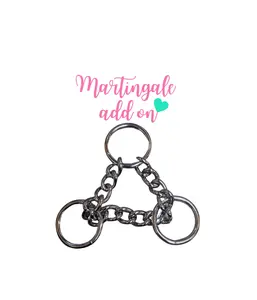 Martingale Collar Upgrade | Half Check Chain | Add on Only | Rainbow or Silver | Leash Training & Obedience | For Medium to Large Dogs