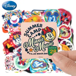 100pcs Disney Officially Licensed Mickey Minnie Sticker Cartoon Decoration Laptop Cup Helmet Picture Frame Skateboard Computer Waterproof Sticker Birthday Lovely Gift