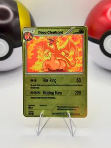 Thicc Charizard - Custom-Art Gold Metal Pokemon Card