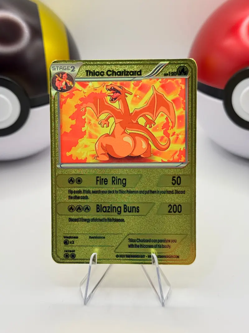 gold metal pokemon card charizard 1st Edition - Rare Collector Glossy Card Commemorate your favorite Pokemon with this Charizard 2018 Pokemon Celebrations Metal Card #4 Card Charizard Gold Metal Card -