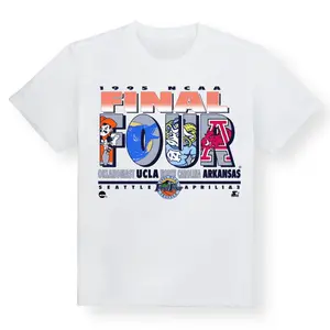 Vintage 1995 Seattle Final Four Basketball T-Shirt Retro College Tournament Graphic Tee Vintage March Madness Fan Shirt Cotton Unisex Gift Classic 90s Style Top
