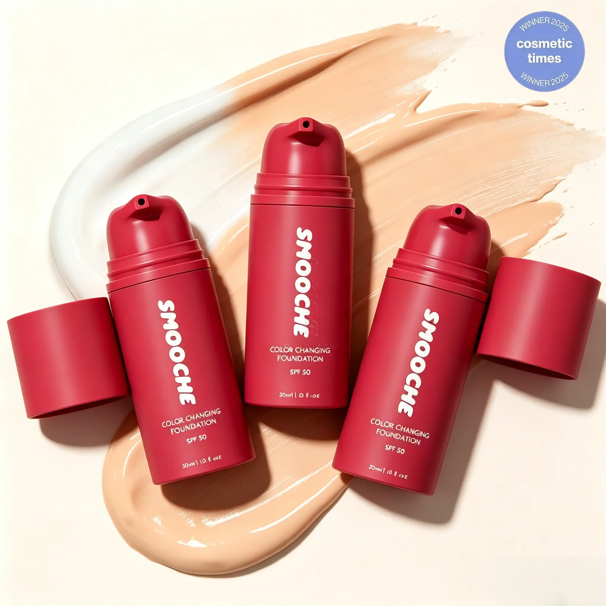 Color Changing Foundation – Shade Matching Liquid Makeup, SPF, 24H Wear, Vegan