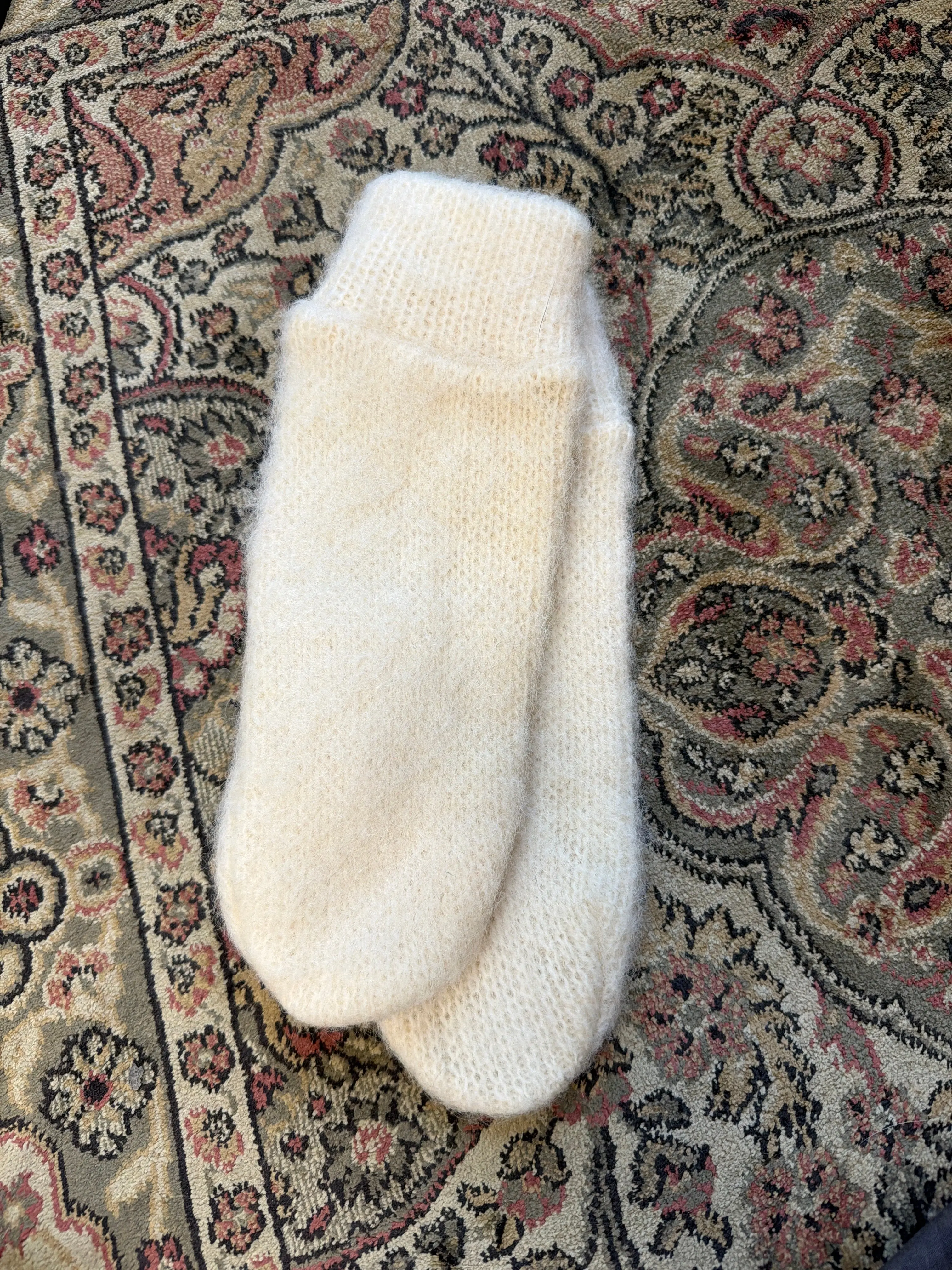 Wool Cream Mittens Wool Cream Mittens