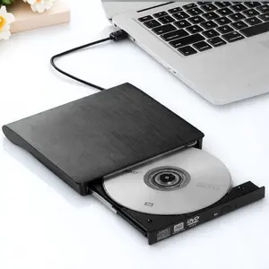 External Ultra-Thin USB 3.0 CD DVD Burner Portable Optical Drive High-Speed Data Transfer Plug-and-Play Compatible with Windows MAC Laptops