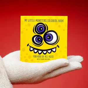 My Little Monsters Coloring Book 3 - Compact 4"x4" Pocket-Sized Design with 50 Quirky Monsters for Creative Artistic Adventures