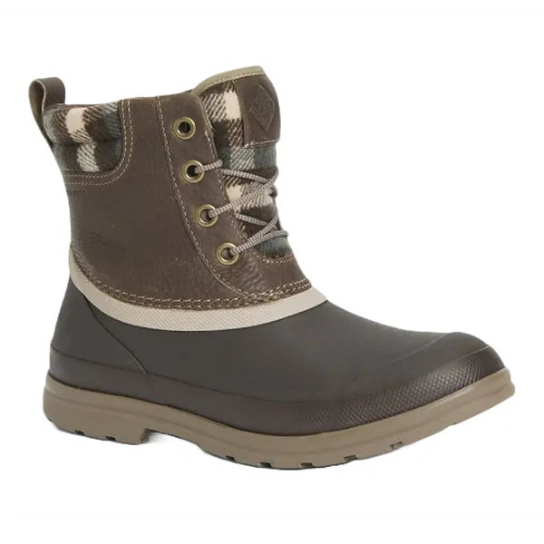 Muck Ladies Original Duck Lace Brown & Walnut Waterproof Boots ODLW-109