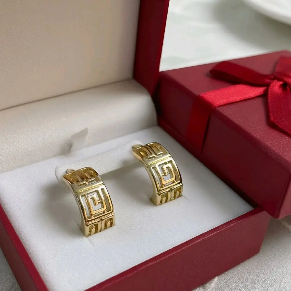 aretes 14k laminados resistentes al agua cloro y sudor
