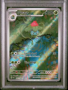 2023 POKEMON MEW EN-151 #167 IVYSAUR ILLUSTRATION RARE