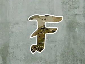 Forward Observations Group Camo Logo Kiss Cut Sticker | Tactical Vinyl Decal | Military-Inspired Waterproof Sticker