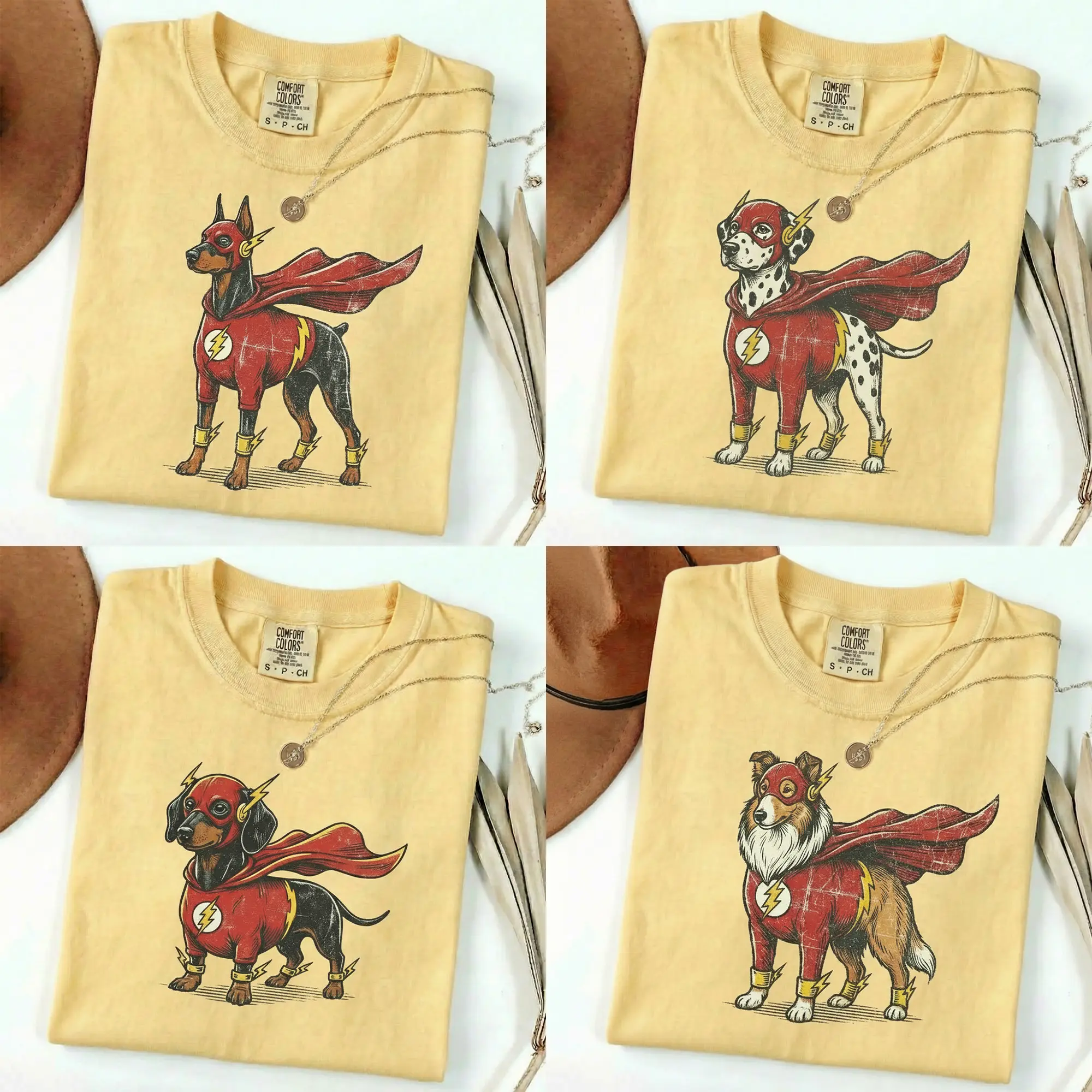 Comfort Colors BANANA I'm The Fastest Puppy Alive Superhero Dog Shirt – Funny Dog Tee for Comic Fans, Fast Dog Lover Gift, Nerdy Flash-Inspired Pet Humor Shirt for Him or Her Comfort Colors BANANA I'm The Fastest Puppy Alive Superhero Dog Shirt – Funny Dog Tee for Comic Fans, Fast Dog Lover Gift, Nerdy Flash-Inspired Pet Humor Shirt for Him or Her