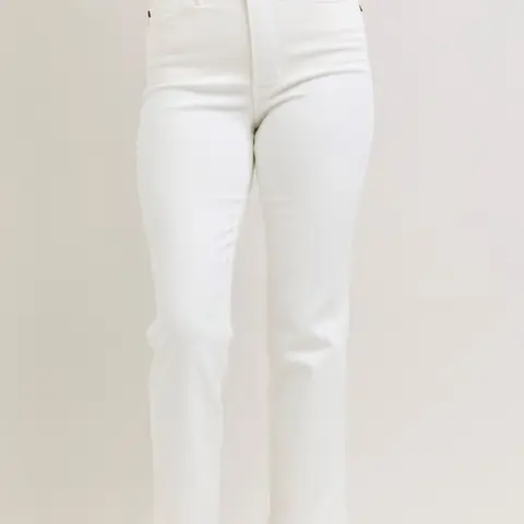 GLADIS JUDY BLUE HW TUMMY SUPPORT ANKLE STRAIGHT LEG JEAN