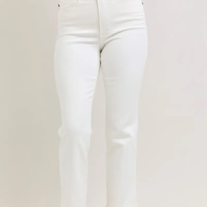 GLADIS JUDY BLUE HW TUMMY SUPPORT ANKLE STRAIGHT LEG JEAN