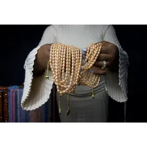 Golden Sands elastic string waist beads