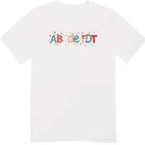 ABCDE FDT Bright T-shirt - Patriotic Alphabet Funny FDT T-shirt - Alphabet Doodle Tshirt