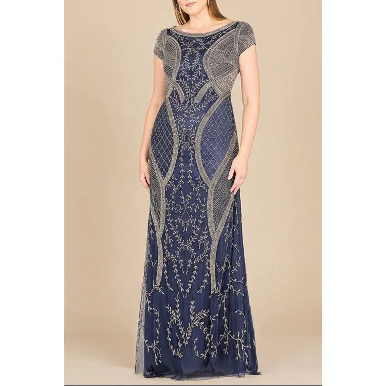 Lara 33609 - Cap Sleeve Modestly Covered Dress
