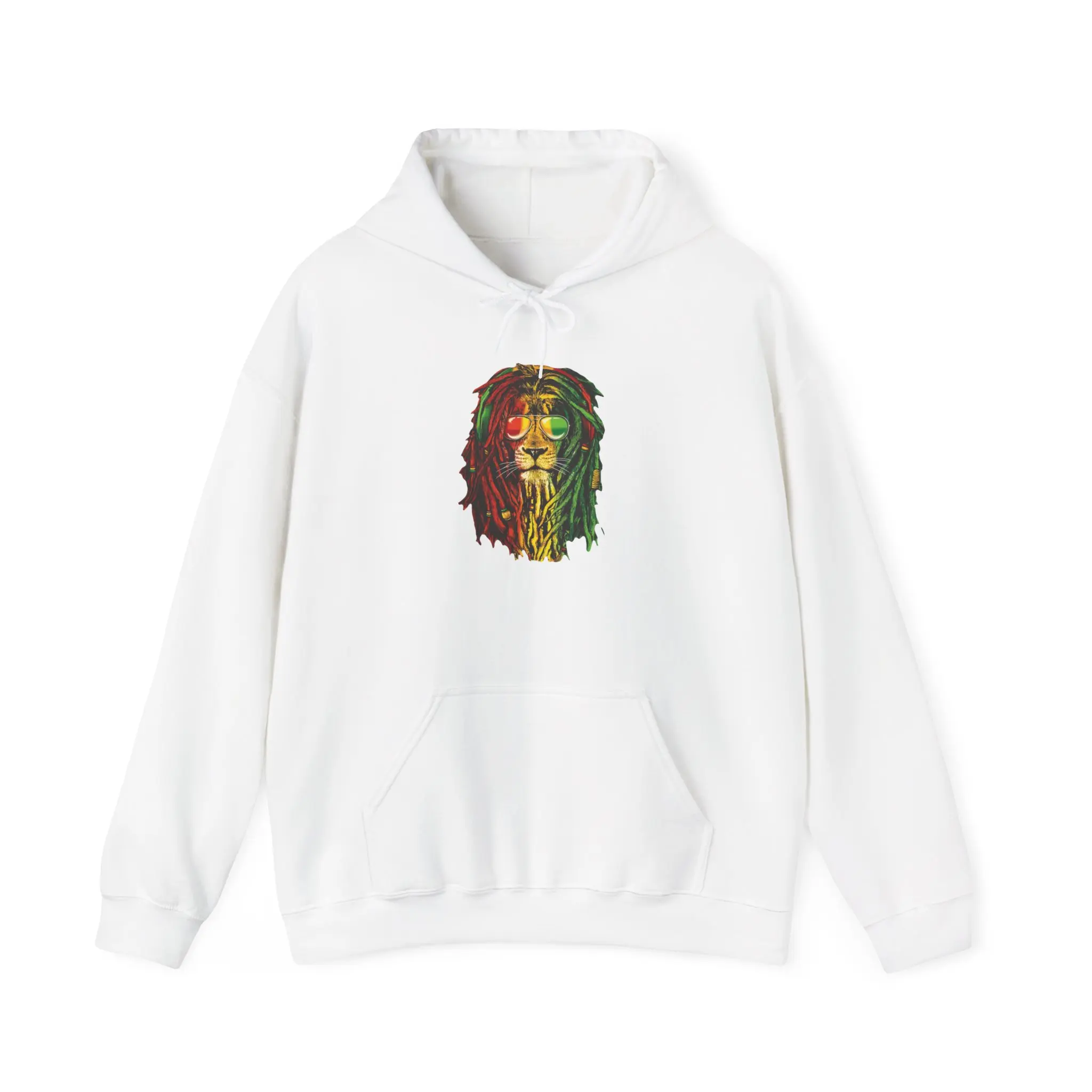 Rasta Lion Head Hoodie | Reggae Lion Graphic Pullover