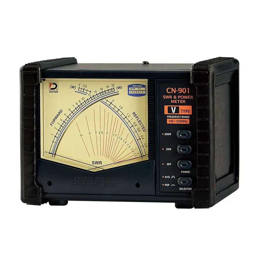 Daiwa Cross-Needle SWR and Power Meter for VHF UHF 140-525MHz 200W Metal