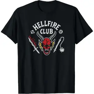 4 Hellfire Club Skull & Weapons T-Shirt