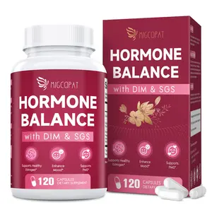 Hormone Harmony for Women with DIM, SGS 100mg, Women's Hormone Blend | Hormone Balance for Women | Estrogen Support, Mood Swings, PMS Relief, Menopause - 120 Capsules Healthcare Dietary