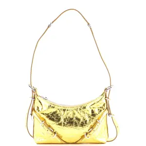 Pre-owned GIVENCHY Leather Shoulder Bags Voyou Shoulder Bag Metallic Mini by Rebag