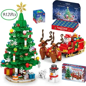 Christmas Countdown Calendar Gift Box Set, 24 Days Advent Calendar, Christmas Tree Decoration, Kids Boys Girls Adults New Year Gifts (912 Pieces)