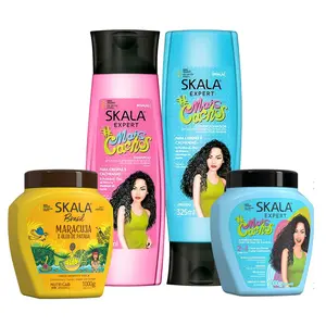 Skala Expert Curly Hair Kit: Blue Mais Cachos & Passion Fruit 35.2 oz + Mais Cachos Shampoo & Conditioner 250ml  Haircare