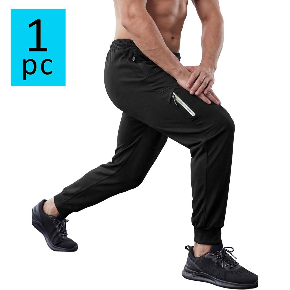 Men’s sports casual pants for all seasons—thin outdoor fitness jogging pants, versatile solid-color tapered long pants suitable for everyday wear in spring and summer.