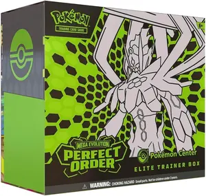 Pokemon TCG Mega Evolution-Perfect Order Pokemon Center Elite Trainer Box, PO PKC ETB, Exclusive Tyrunt Promo Card, 11 Booster Packs