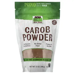 NOW Foods Real Food, Carob Powder, 12 oz (340 g) NOW Foods Real Food, Carob Powder, 12 oz (340 g)
