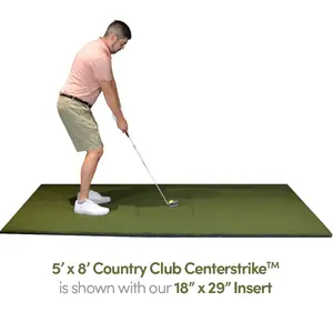 The Country Club Centerstrike™ Golf Mat by Real Feel Golf Mats™ | Premium Golf Hitting Mat