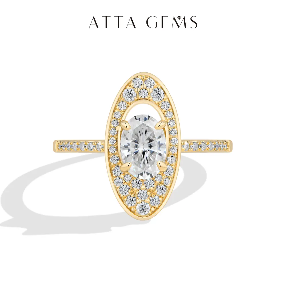 ATTAGEMS 1CT Oval Cut D Color vvs1 Lab-Created Moissanite Ring For Women Girls 925 Sterling Silver Ring Daily Wear Birthday Anniversary Gift SpringStatements R382, Engagement Ring, Vvs1 Clarity summerwins,summerwins