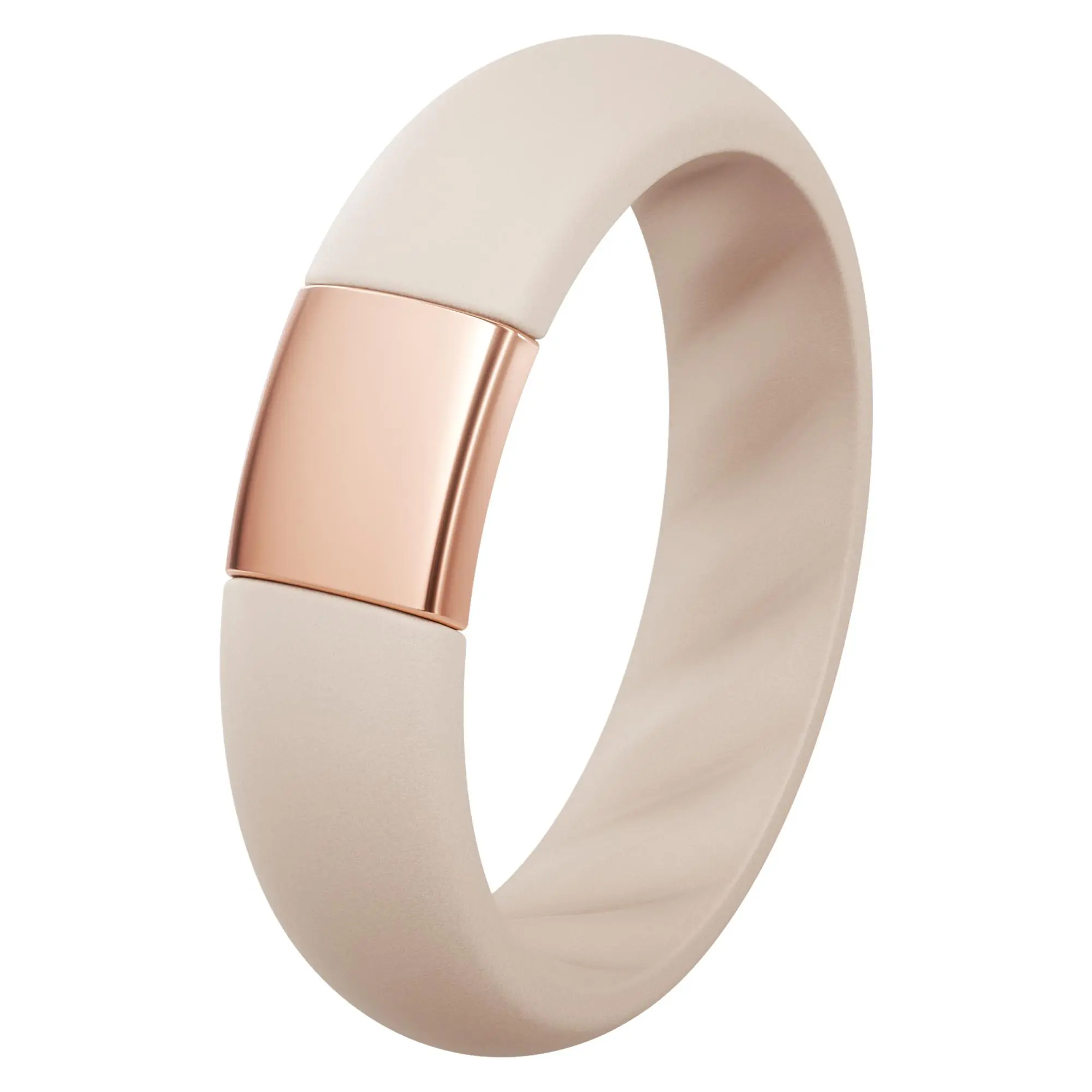 ThunderFit Silicone Rings Wedding Bands for Him and Her, Unisex Engagement Rings, 5mm or 7mm Width, Rubber Engagement Bands with Classic Metal Accent, 1/3 Variety Multipack
