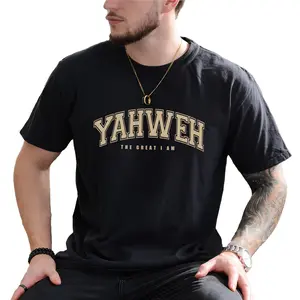 Yahweh The Great I Am , Varsity Yahweh Shirt,, Aesthetic Christian , Jesus Apparel, Religious Outfit, Christian Believer Gift, Bible Verse , Comfort Cotton Unhinged , Casual Men's Tops, Oversized Menswear, Relaxed Fit Chic Style