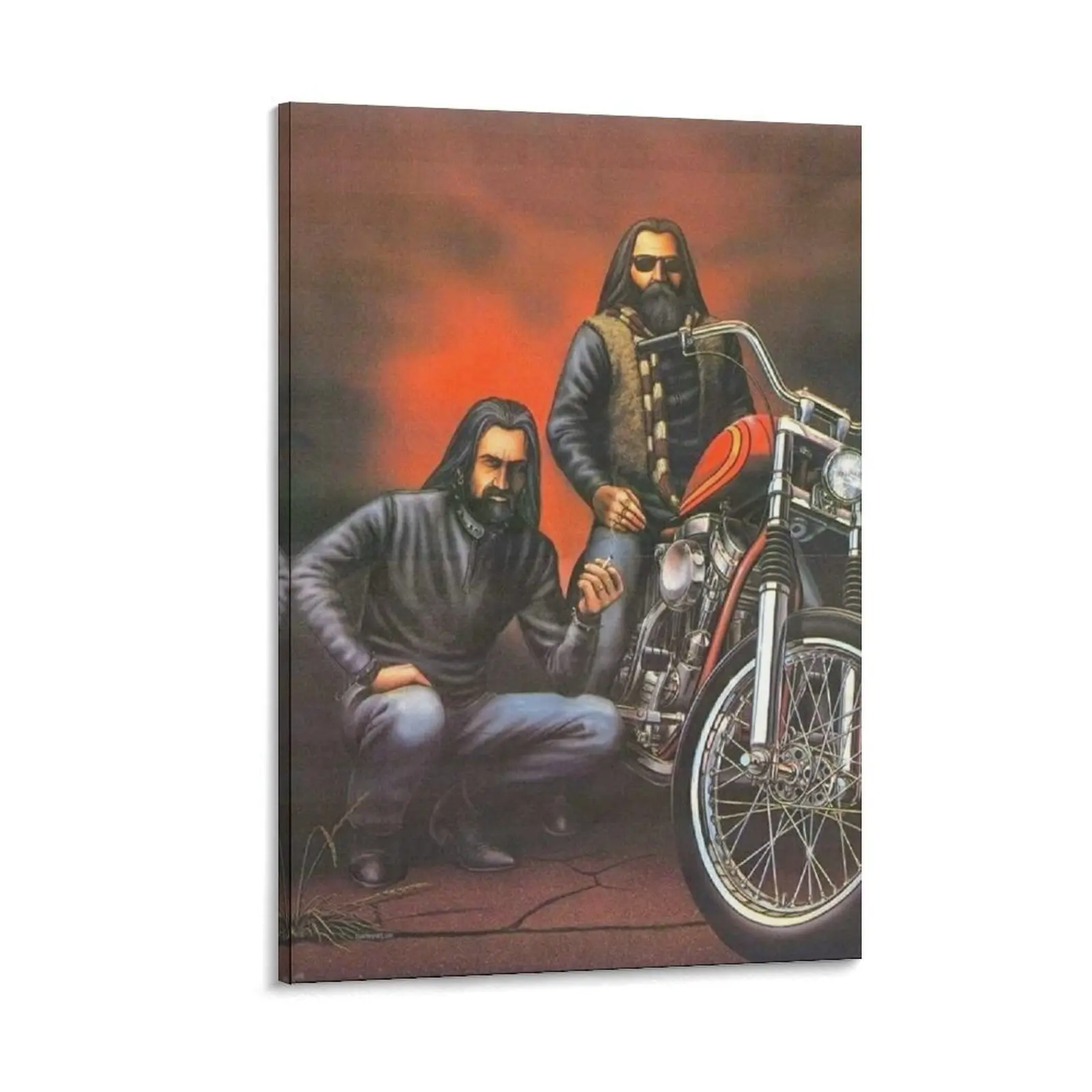 Motorcycle Rider Poster David Mann Picture Print 139 Canvas Poster Bedroom Decor Sports Landscape Office Room Decor Gift