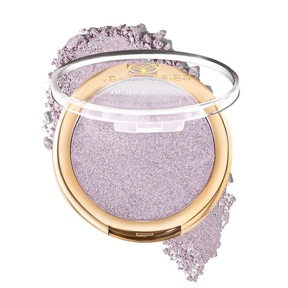 Highlighter Powder Palette Sheer Pearl Shimmer Shades for Face Highlighter Makeup