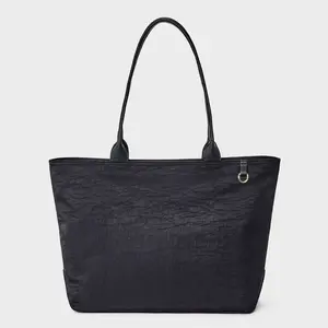 Nylon Carry-All Tote Handbag - Universal Thread Black