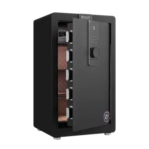 (High end and high-quality)Safe Box with Biometric Recognition, Built-in Removable Partition And Flexible Compartment Partition, Dual Protection with Electronic Password Lock, Private And Invisible Hidden Compartment Structure,