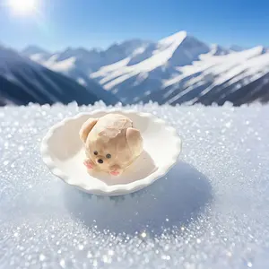 Puppy silicone mold, Molding, food grade silicone material, suitable for kitchen creative bread cake dessert candle mold, candle resin DIY decorative handicrafts, interesting holiday event gifts, Christmas gifts