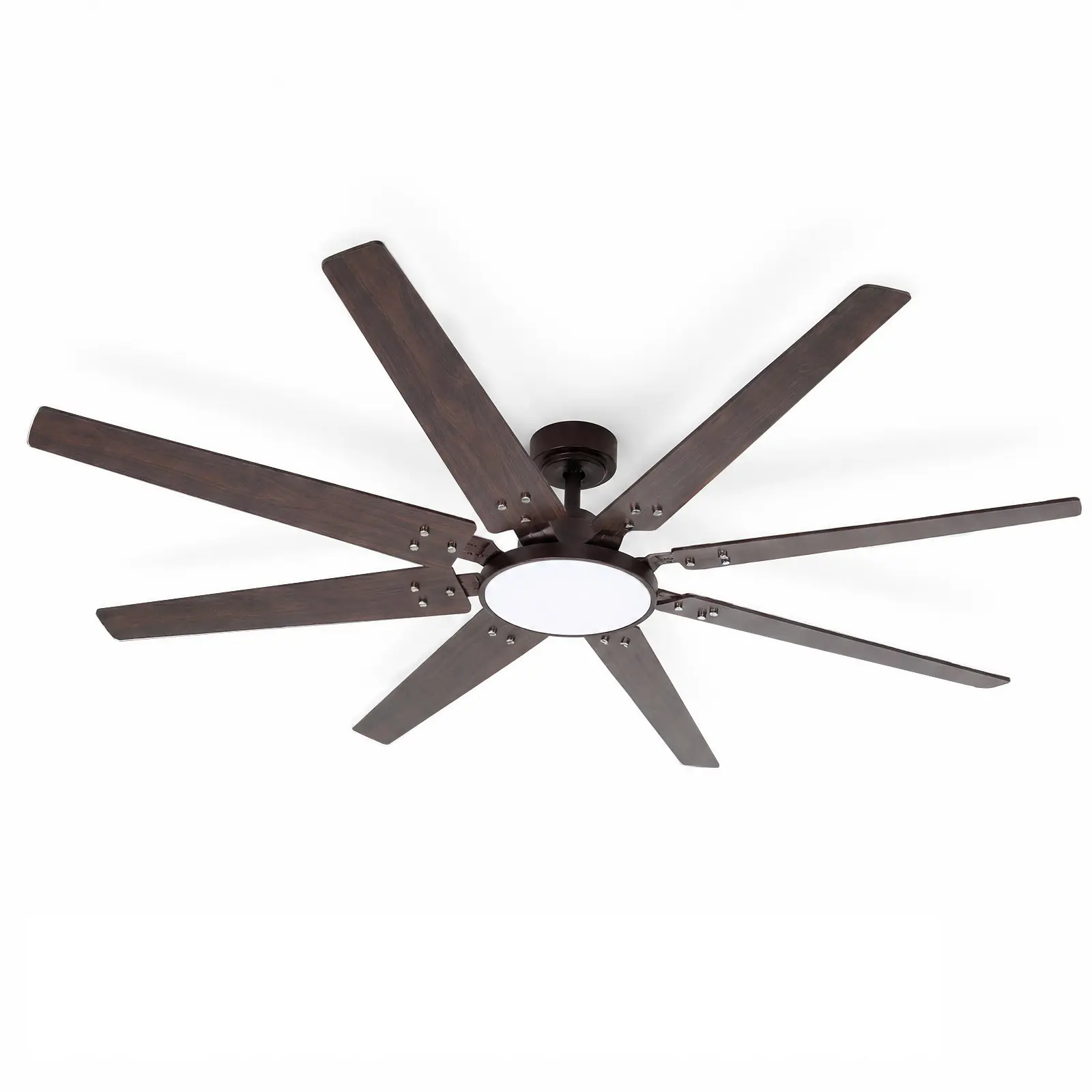 72" Large Ceiling Fan with Light & Smart App Control - 8-Blade Quiet DC Motor Modern Ceiling Fan with Remote for Living Room, Patio & Outdoor summerwins